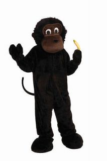 Deluxe Plush Gorilla Monkey Adult Mascot Costume Standard Size NEW
