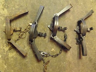 Victor #4 Double Longspring Traps Excellent condition