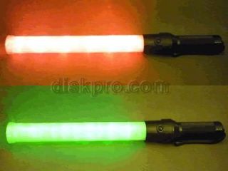 Traffic Baton Light, 6 Red with 6 Green LED Steady glow & Blinking 