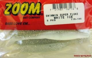 ZOOM SWIMMIN SUPER FLUKE 116 185 WHITE ICE