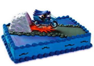 BATMAN Bat Cave Cycle CAKE TOPPER Decorating Kit Party Supplies 