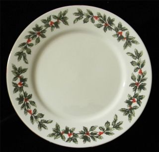 Formalities by Baum Bros Holly Collection China Dinner Plate * NEW 