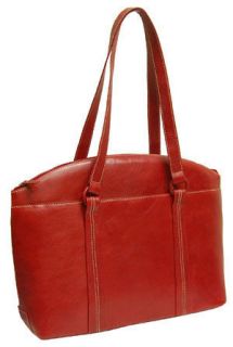 Franklin Covey 15.4 Leather Laptop Tote Womens Shoulder Briefcase 