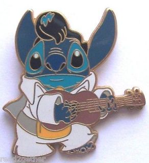 Stitch as Elvis Yellow Belt Buckle Disney Pin