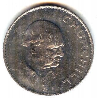 C3859 GREAT BRITAIN COIN, CHURCHILL CROWN 1965