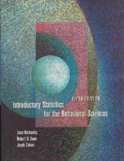 Introductory Statistics for the Behavioral Sciences by Jacob Cohen 