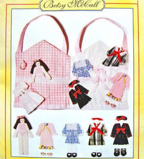 Betsy McCall Doll & Clothes Sewing Pattern UNCUT House Carrying Case 5 