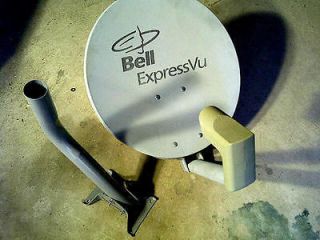 USED Bell Dishnet Network Satellite Dish with Single Dual Port LNB 18