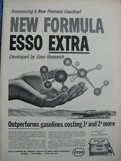 Vintage Esso Gas Ad 1958 Original ad 8.5 x 10.5 
