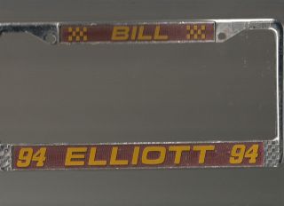 WIN CRAFT RACING   BILL ELLIOTT # 94   LICENSE PLATE   MCDONALDS 