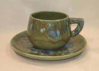 MONTEREY JADE California Pottery Cup & Saucer Set A
