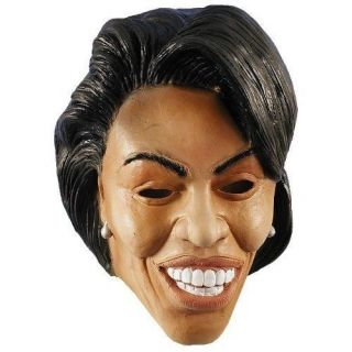 Michelle Obama Mask First Lady Political Dress Up Halloween Costume 