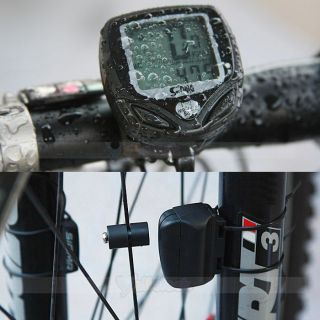 New Wireless LCD Bike Bicycle Cycle Computer Odometer Speedometer 