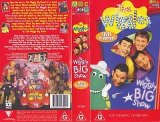 THE WIGGLES THE WIGGLY BIG SHOW VHS VIDEO PAL~ A RARE FIND