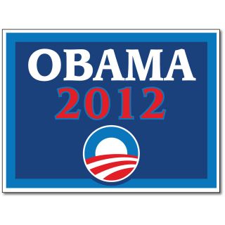 Barack Obama for President Democratic Yard Sign   Choosefrom5Designs 