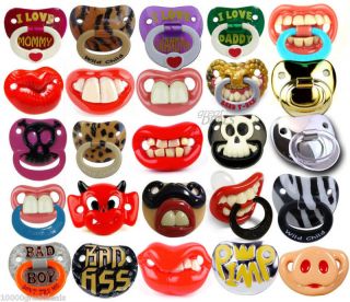 Funny Baby Pacifier Billy Bob Teeth Dummy Lips Soother
