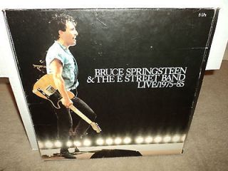 BRUCE SPRINGSTEEN & THE E STREET BAND LIVE 1975 85 W/BOOKLET 5 LPS 