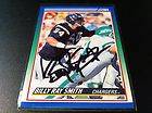 Billy Ray Smith Chargers 1990 Score Signed Auto Card
