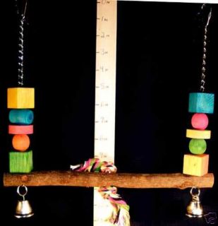 WOOD SWING SM MED BIRDS Parrot Toys & Bird Toy Parts by A Bird Toy