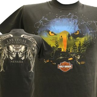 Harley Davidson Las Vegas Dealer Tee T Shirt Constellation BLACK 