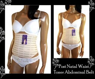 Post Natal Waist Toner Abdominal Binder Support Slimming Stomach Tummy 