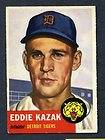 1953 Topps #194 Eddie Kazak   Detroit Tigers Ex/Mt +