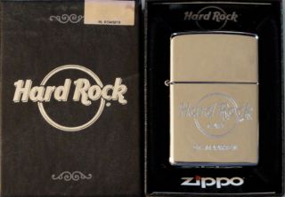 Hard Rock Cafe ST. MAARTEN Silver Chrome ZIPPO Lighter New in Box 