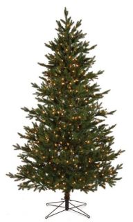 Pre Lit White Lights Norway Spruce Christmas Tree