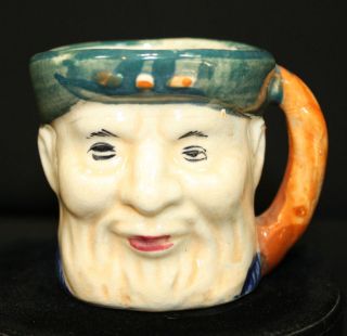 Made in Japan toby mug of man. Signed Bluff Kinsiha