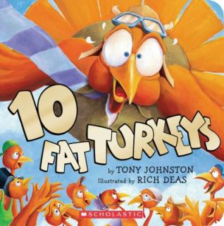  10 Fat Turkeys by Tony Johnston 2009, Board Book