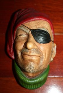 Smuggler Head Chalkware Bossons Made in England
