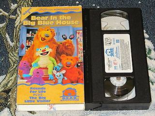   BEAR IN THE BLUE HOUSE~FRIENDS FOR LIFE~BIG LITTLE VISITOR~VHS VIDEO