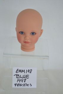 SUSAN WAKEEN EMMA  BLUE EYES CREATE A DOLL HEAD ONLY 18 DOLL DIA. OF 