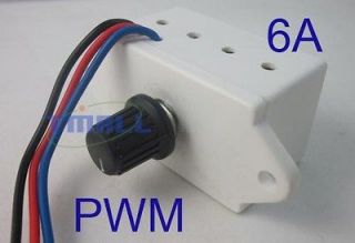 PWM DC Motor Speed Control 6A AMP 12 24V VOLT 13KHZ Controller Switch