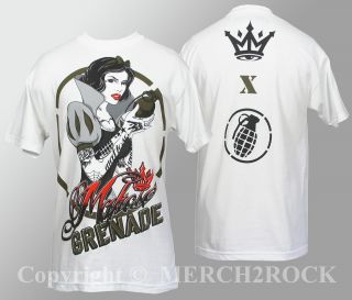 Authentic MAFIOSO CLOTHING Snow White Grenade White T Shirt S M L XL 