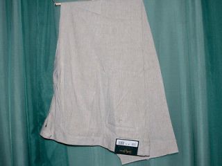 NWT Bobby Jones Collection Linen Dress Pants Slacks Beige size 40 NEW 