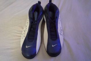 Troy Murphy signed game used shoes nike max air awesome look