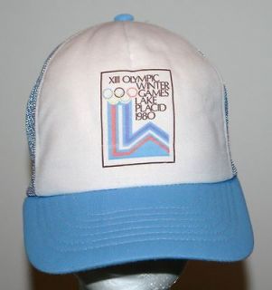 Vintage 1980 Lake Placid XIII Olympic Winter Games Ball Cap Hat OSFA 