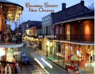 LA   New Orleans BOURBON STREET #2   Travel Souvenir Fridge Magnet