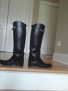 EUC  HERMES Jumping Kelly riding Boot in Black   size 35.5