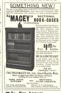 1900 h ad macey sectional bookcases
