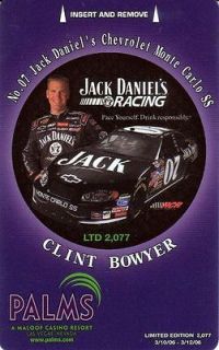 Las Vegas Palms Casino Jack Daniels Racing Limited Editition of 2077 