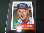 Lou Sleater Autographed Signed 1953 Topps 1991 Topps Archives FREE 