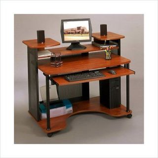 Studio RTA Wood Black & Cherry Computer Desk