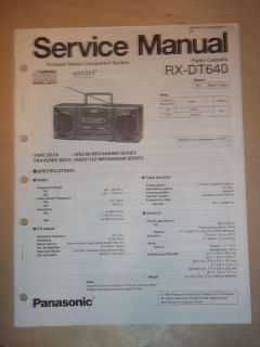 panasonic rx dt in Portable Stereos, Boomboxes
