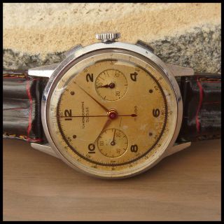 1940s CHRONOGRAPHE SUISSE Vintage Chronograph Watch HW Landeron Cal 