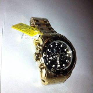 Invicta Mens Watch, 18k Gold Plate Swiss Chronograph Automatic Model 