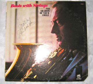 Boots Randolph Autograph on Boots With Strings LP The Shadow of Your 