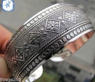 New Tibetan Tibet Silver Totem Bangle Cuff Bracelet  21 styles