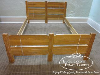 Brandt Ranch Oak Rustic Full Size Bed with Rails